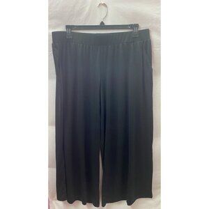 G.I.L.I. Women's Wide Leg Size XLP Black Slash Pocket Stretch Pants. SOLD